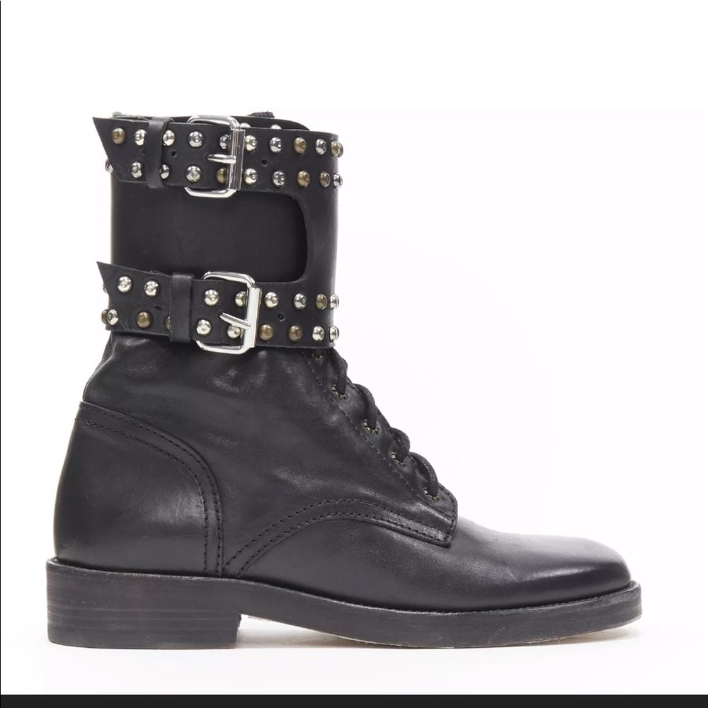 Isabel Marant studded combat boots size 38